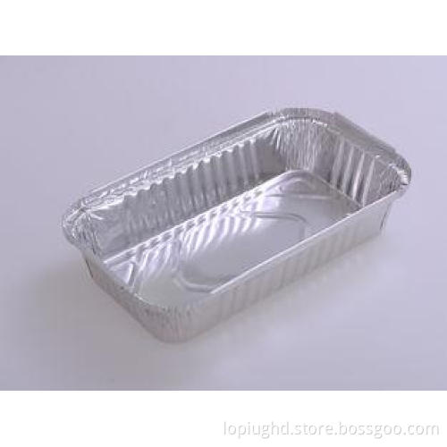 Flat Pack Aluminum foil containers Storage With Lid For Res